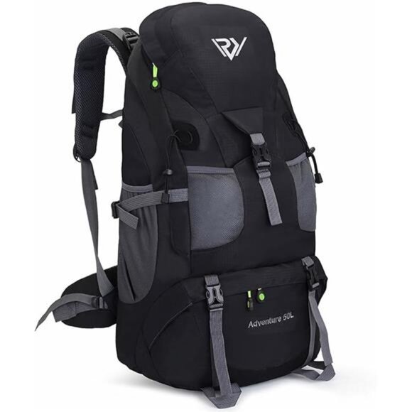 50L Hiking Backpack, Waterproof Lightweight Daypack for Outdoor Camping Travel - Picture 7 of 7